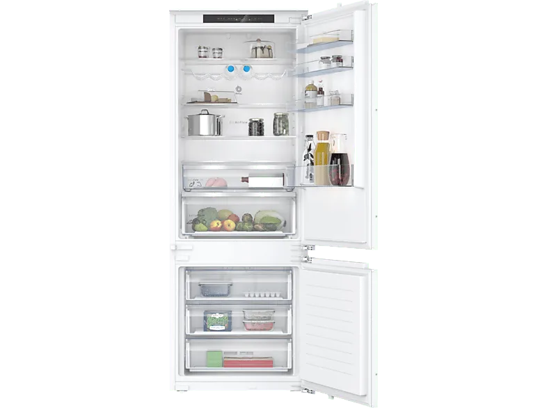 Frigorífico combi integrable - Balay 3KIE934F, No Frost, 193.5 cm, 383 l, Eco Mode, Blanco