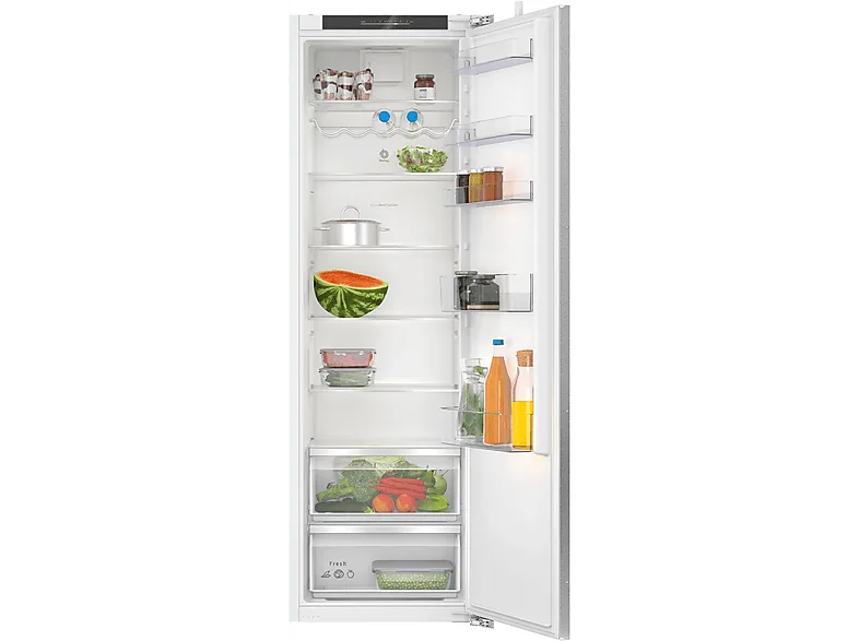 Frigorífico una puerta integrable - Balay 3FIE734S, Cíclico, 177.2 cm, 310 l, Control electrónico, Interruptor Super-refrigeración, Sin Panelar