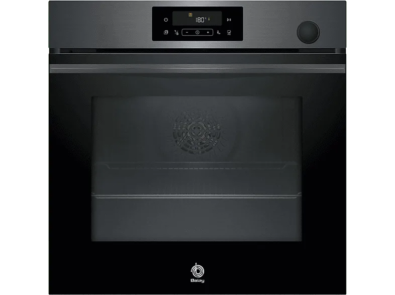 Horno a vapor - Balay 3HA4121G3, Multifunción, Aquálisis, 71 l, Función Freidora de aire, Vapor Plus,60 cm, Negro