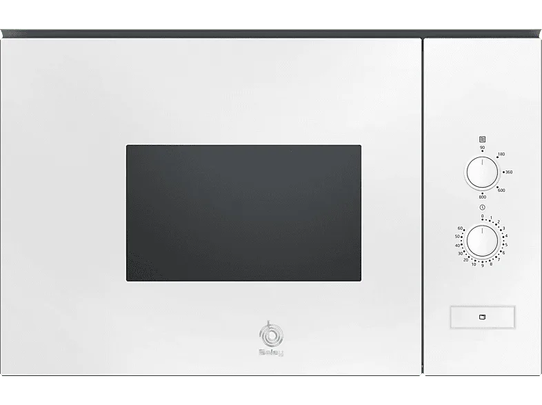 Microondas integrable - Balay 3CP5002B3, 800 kW, 5 niveles, 20 l, Cristal Negro (imagen 1 de 3)