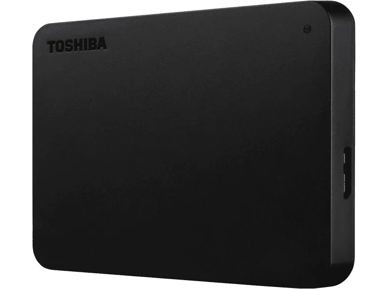 Disco duro externo 4 TB- Toshiba Canvio Basics, 2.5", USB 3.0, HDD, Negro