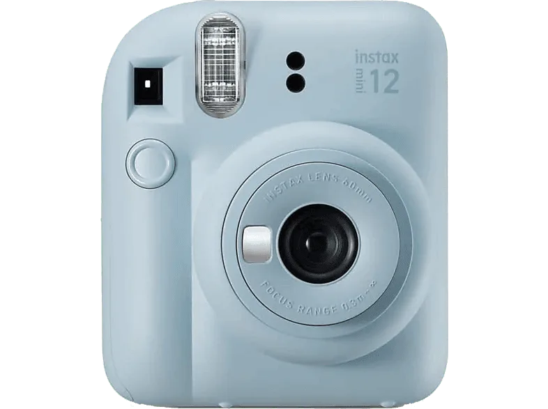 Cámara instantánea - Fujifilm Instax Mini 12, 62× 46 mm, Flash, Azul pastel