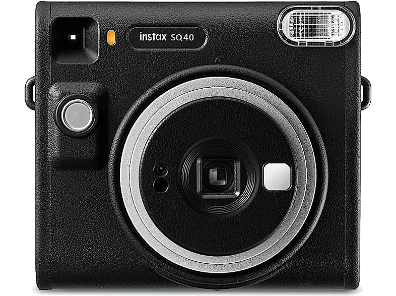 Cámara instantánea - Fujifilm Instax SQ40, Flash integrado, Exposición automática, Lente y espejo selfie, Negro