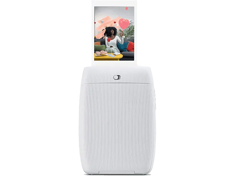 Impresora fotográfica - Fujifilm Mini Link 3, Exposición de 3 colores con OLED, 800 × 600 puntos, Impresión en 15 segs, Clay White