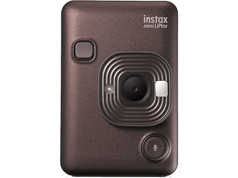 Cámara instantánea - Fujifilm Instax Mini LiPLay, 86 mm x 54 mm, Imágenes JPEG, 2560 × 1920 píxeles, Deep Bronze – Deep Bronze