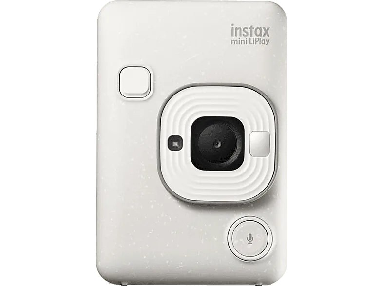 Cámara instantánea - Fujifilm Instax Mini LiPLay, 86 mm x 54 mm, Imágenes JPEG, 2560 × 1920 píxeles, Misty White