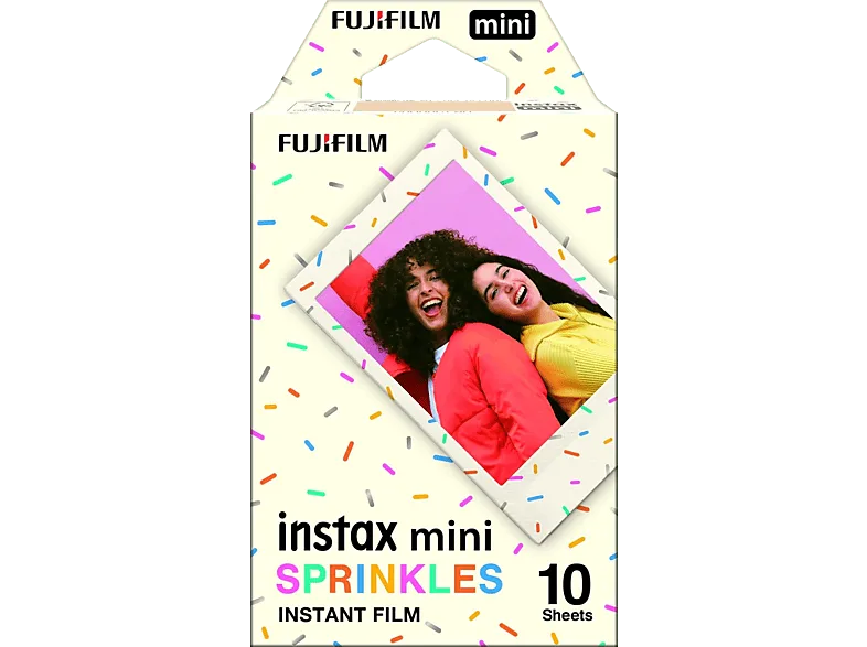 Película fotográfica - Fujifilm Instax Mini, pack de 10, Sprinkles