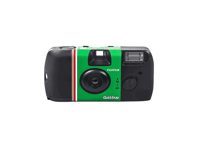 Cámara desechable - Fujifilm Quick Snap Flash, 27 fotografías, Con Verde