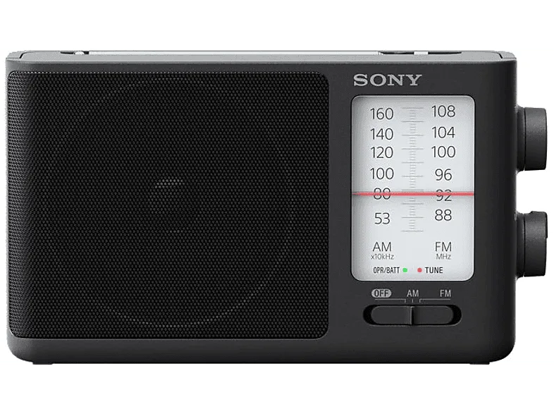 Radio portátil - Sony ICF506.CED, AM/FM, Negro