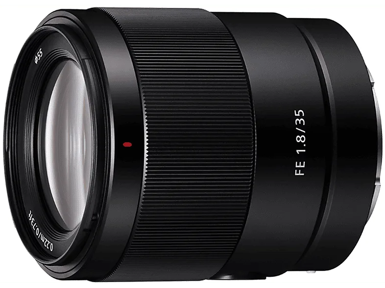 Objetivo - Sony SEL35F18F, 35 mm, 7.3 cm, f/1,8, 9 láminas, Negro