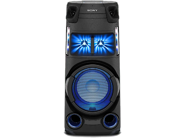 Altavoz de gran potencia - Sony MHC-V43D.CEL, 4.1 Canales, Iluminación ambiental, Karaoke, Bluetooth, Mega Bass, Radio, Negro