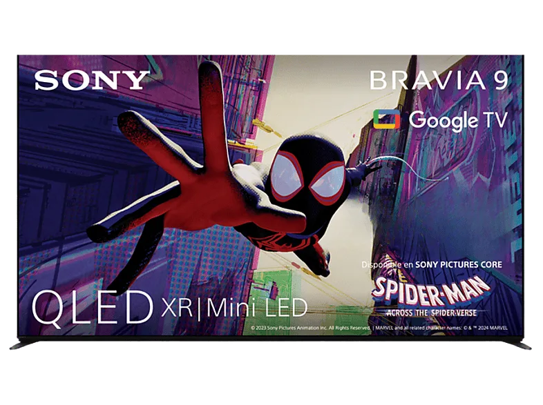TV QLED 75" - Sony Bravia 9, XR Mini LED, 4K HDR, Google Smart 2024, Gaming PS5, IMAX, Dolby Atmos/Vision, Chromecast, Airplay, 120Hz, 75XR90