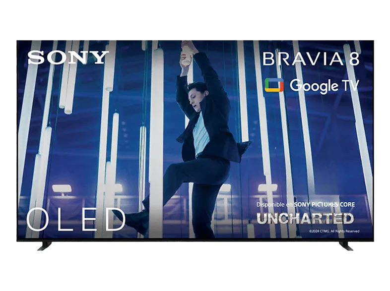TV OLED 65" - Sony Bravia 8, 4K HDR, Google Smart 2024, Gaming PS5, IMAX Enhanced, Dolby Atmos/Vision, Chromecast, Apple Airplay, 120Hz, 65XR80
