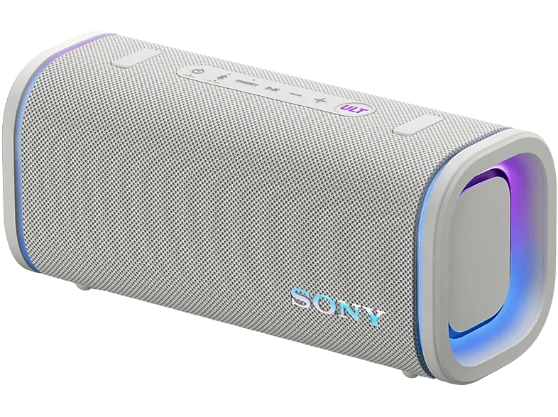 Altavoz inalámbrico - Sony ULT FIELD 5 (SRSULT50W), Bluetooth portátil, POWER SOUND, 25 h, IP67, Resistente al agua, Correa, Con luces, Blanco (imagen 1 de 3)