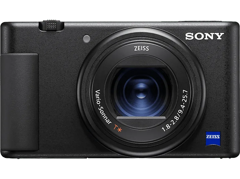 Cámara - Sony VLOG ZV-1A, Video 4K HDR, CMOS Exmor RS, Zoom 2.7x, Zeiss, Bionz X, Bluetooth, Micrófono, Negro
