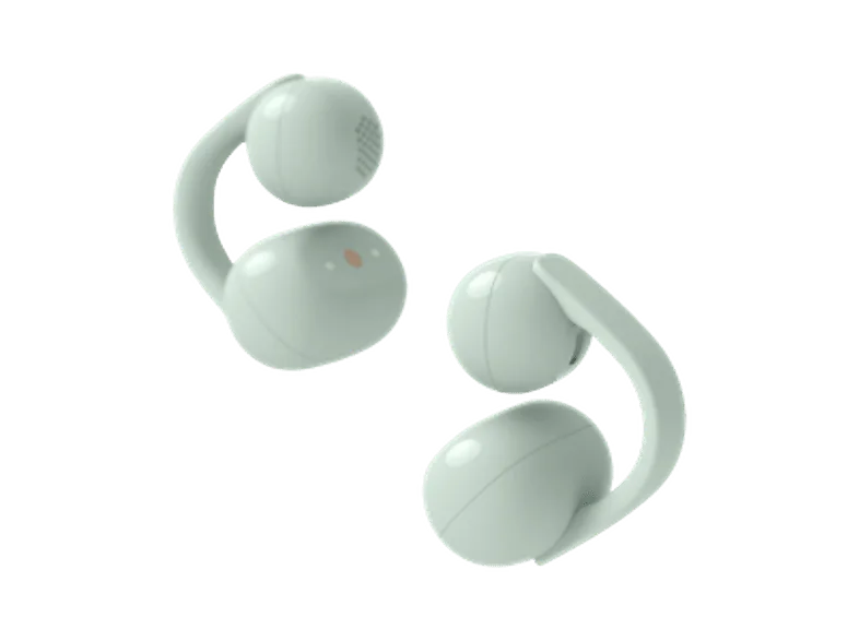 Auriculares True Wireless - Sony LinkBuds Clip, Estilo abierto, 3 modos de escucha, IPX4, Llamadas nítidas, 37 horas, IA, Táctil, iOS/Android, Verde