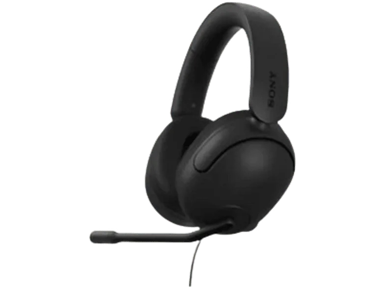 Auriculares gaming - Sony INZONE H3, Sonido espacial 360 para gaming, Micrófono Boom Flip-to-mute, PC/PS5, Ligeros 299g, Caja audio USB, G300, Negro
