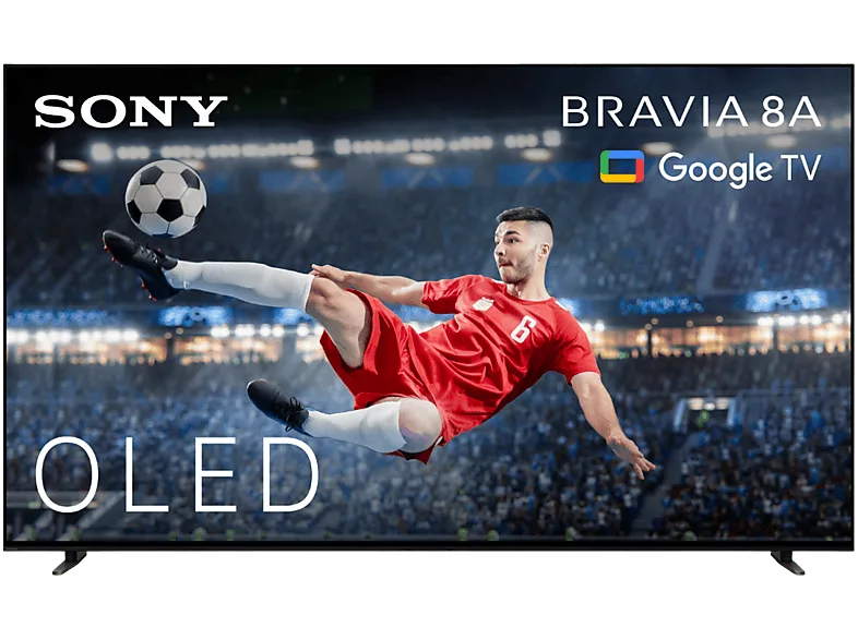 TV OLED 77" - Sony BRAVIA 8A, 4K UHD HDR, Google Smart TV, Gaming PS5, IMAX Enhanced, Dolby Atmos/Vision, Chromecast, Apple Airplay, 120Hz, 77XR8A