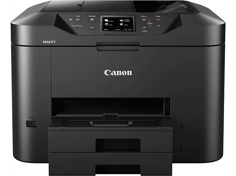 Impresora multifunción tinta - Canon Maxify MB2750, 600 x 1200DPI, Inyección de tinta, A4, 24ppm, Wifi