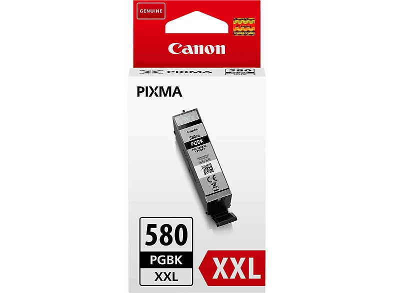 Cartucho de tinta - Canon PGI-580PGBK XXL, 25.7ml, Negro