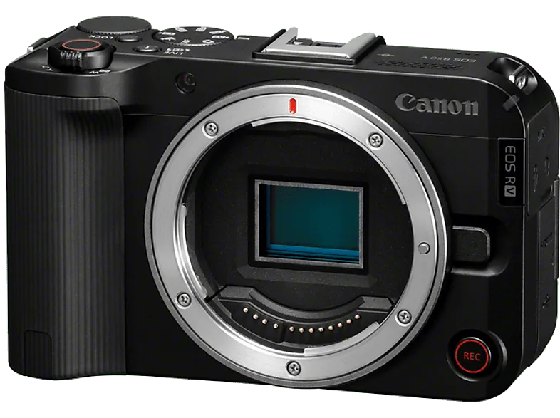 Cámara EVIL - Canon EOS R50 V, 24.2 megapixel, Pantalla táctil LCD TFT en color 7.5 cm, Wi-Fi, 4K a 60p, Dual Pixel CMOS Auto Focus, Negro