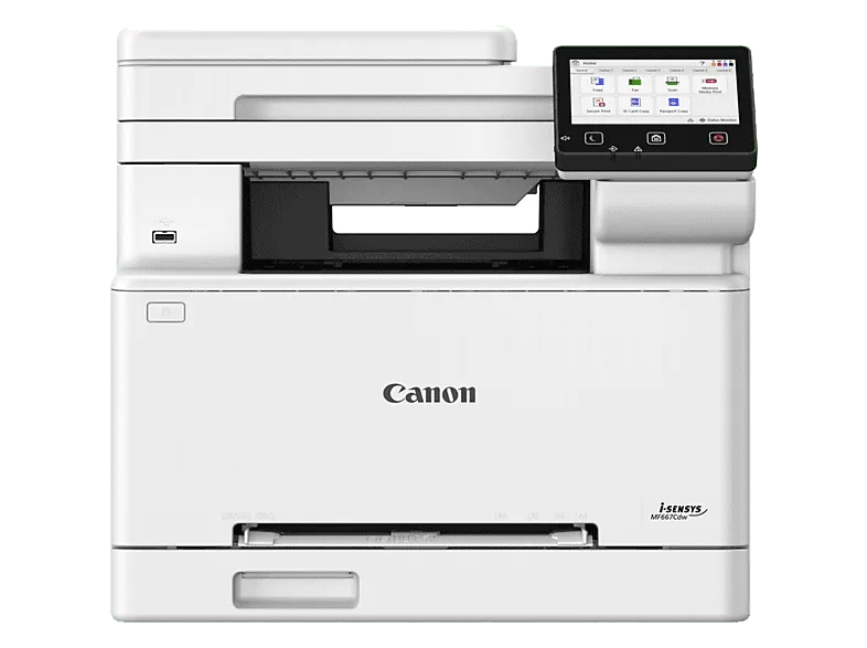 Impresora multifunción láser - Canon MF667Cdw, Color, 25 ppm, Blanco