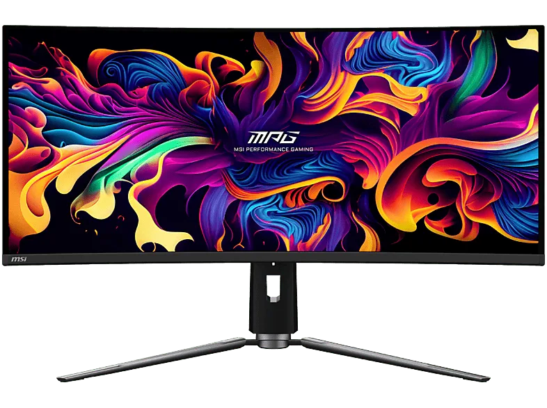 Monitor gaming - MSI MPG 341CQPX QD-OLED, 34.18" UWQHD, 240 Hz, 0.03 ms GTG, OLED, Curvo, G-Sync Compatible, DisplayHDR True Black 400, Negro (imagen 1 de 3)