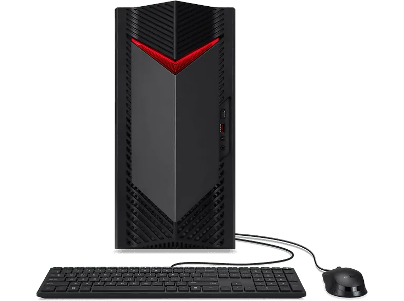 PC gaming - Acer Nitro 50 N50-656, Intel® Core™ i5-14400F, 16GB RAM, 512GB SSD, GeForce RTX™ 3050, Sin sistema operativo, Negro
