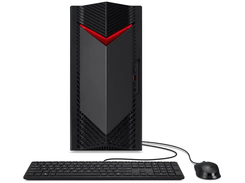 PC gaming - Acer Nitro 50 N50-656, Intel® Core™ i5-14400F, 16GB RAM, 1TB SSD, GeForce RTX™ 3050, Windows 11 , Negro