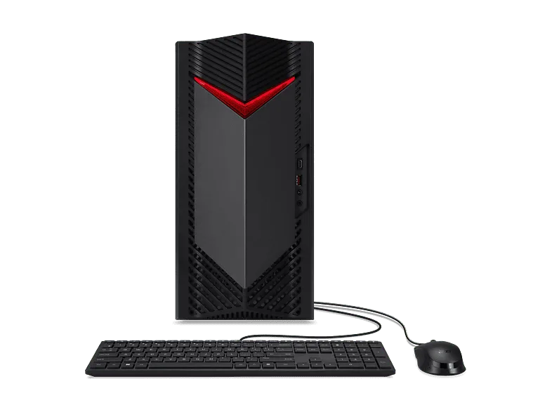 PC gaming - Acer Nitro 50 N50-656, Intel® Core™ i5-14400F, 16GB RAM, 512 GB SSD, GeForce RTX™ 5060, Sin sistema operativo, Negro