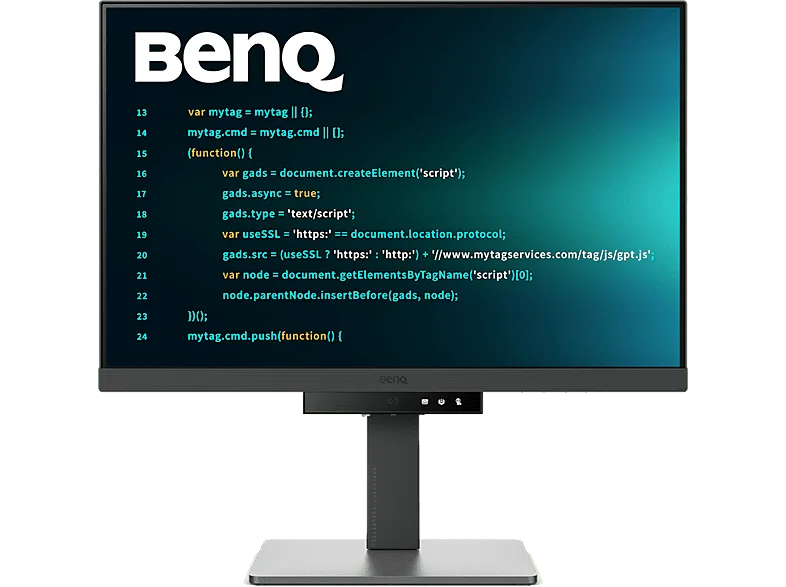Monitor - BenQ RD240Q, 24.1" WQXGA, 5 ms, 60 Hz, DisplayPort, Tecnología Low Blue Light, Negro