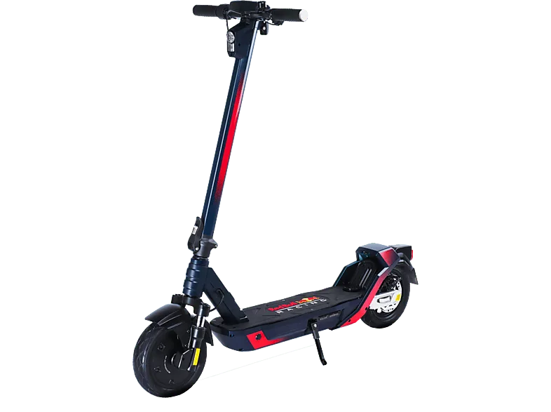 Patinete eléctrico - Red Bull Race Ten Turbo 10P, 1000W potencia máx., 500W Potencia nominal, 100 kg, 12000 mAh, 25 km/h, Negro/Rojo