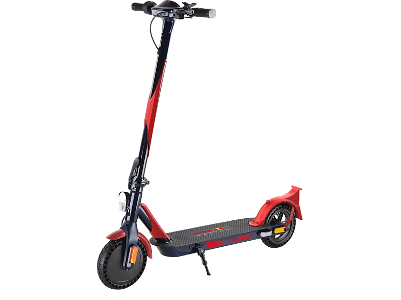 Patinete eléctrico - Red Bull Race Teen 10P, Potencia máx. 500W, Nominal 350W, Carga 100 kg, 7500 mAh, 25 km/h, Negro/Rojo