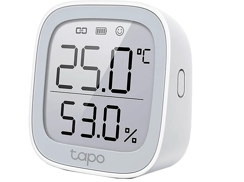 Sensor de temperatura - TP-Link Tapo T315, Pantalla 2.7", alta precisión, Batería larga duración, Gris