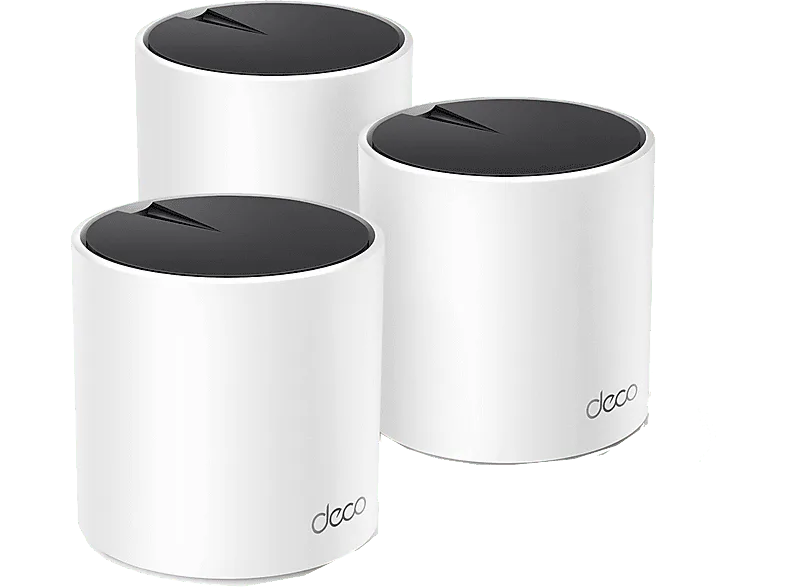 Sistema WiFi Mesh - TP-Link Deco X55, 3000 Mbps, MU-MIMO, 6, 418m2, 150 Dispositivos, Blanco