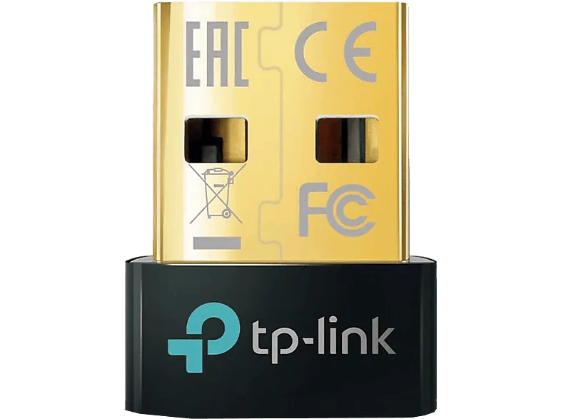 Adaptador Bluetooth - TP-Link UB5A, 5.0, 12 Mbits/s, USB 2.0., Negro (imagen 1 de 2)