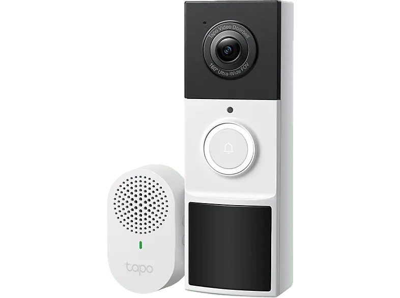 Timbre inteligente - TP-Link Tapo D210, Hasta 6 Meses Autonomía, 2K, Visión 160°, Nocturna Color, Detección IA, Sonido Bidireccional, IP65