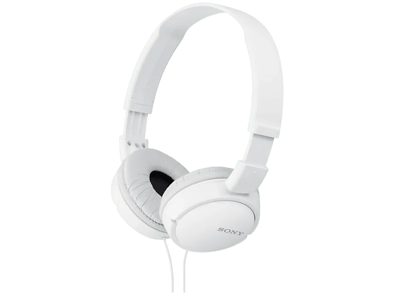 Auriculares - Sony MDR-ZX110, Con cable, 12 Hz- 22kHz, 98 dB, De diadema, Supra-aural, Blanco