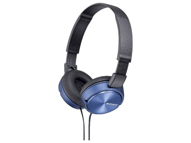 Auriculares - Sony MDR-ZX310, Hifi, 10Hz 24000Hz, 98dB, Cable de 1.2m, Almohadillas acolchadas, Azul