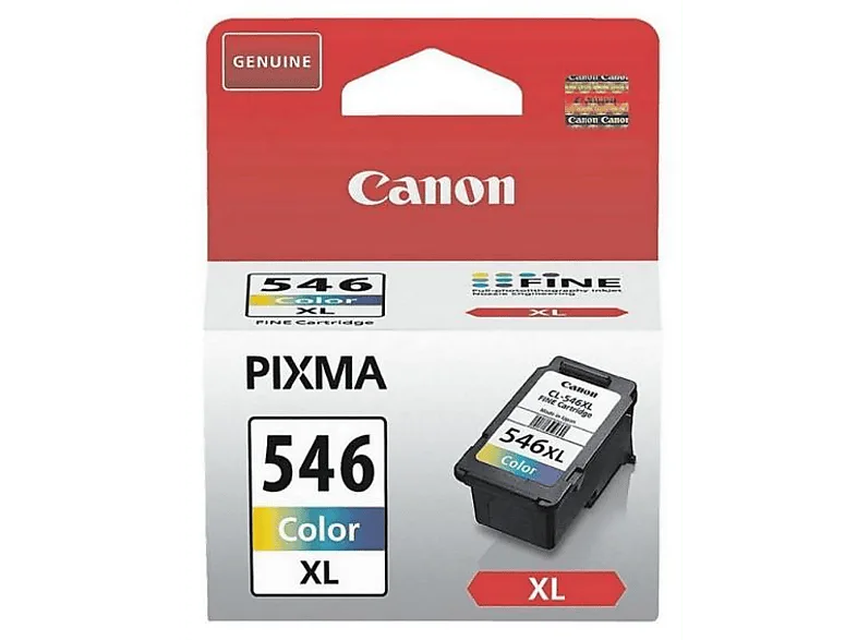 Cartucho de tinta - Canon CL-546XL, 300 páginas, Cian, Magenta, Amarillo