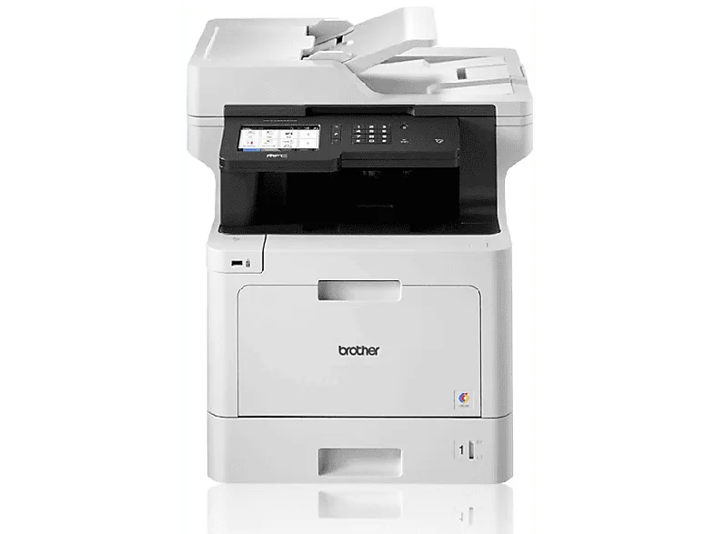 Impresora multifunción láser - Brother MFC-L8900CDW, WiFi, Fax, Bloqueo seguro, NFC