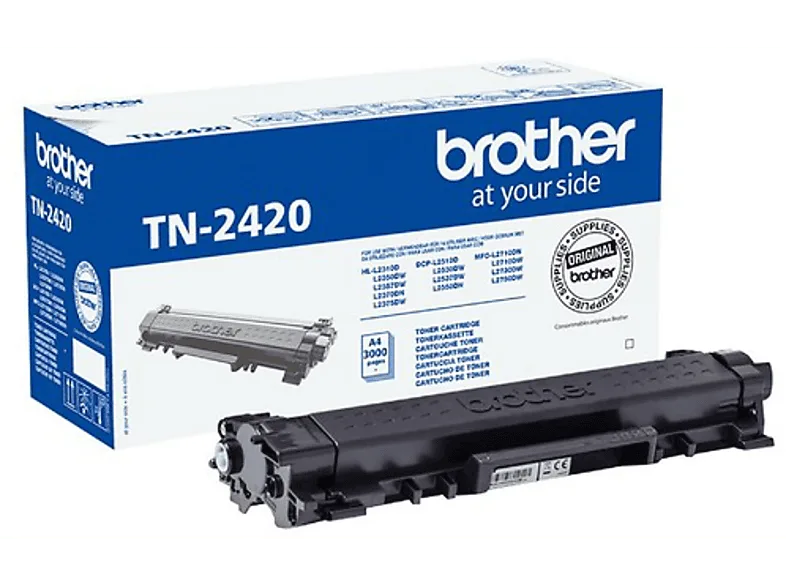Tóner - Brother TN-2420, 3000 páginas, Negro