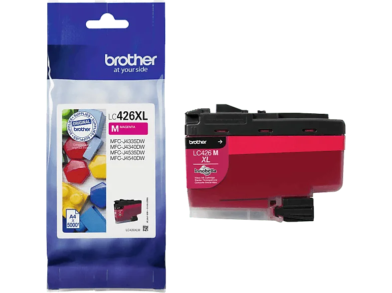 Cartucho de tinta - Brother LC426XL XL, 6000 páginas, ISO/IEC 24711, Magenta – Magenta