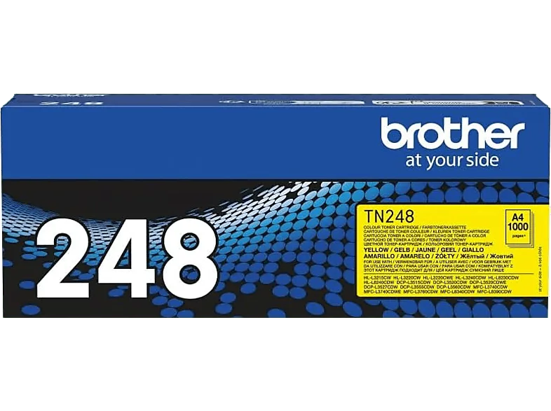 Tóner - Brother TN248, 1000 páginas, Amarillo – Amarillo