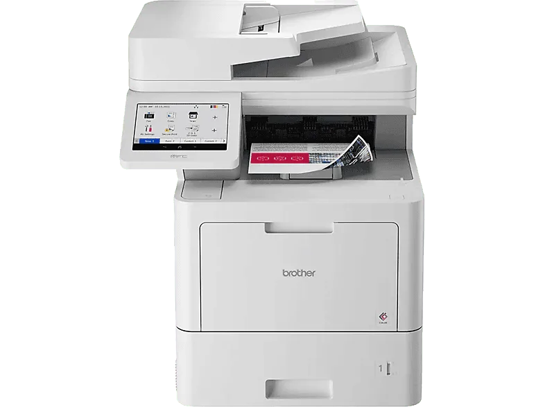 Impresora multifunción láser - Brother MFCL9630CDN, Impresión doble cara, Color, WiFi, Fax, Blanco