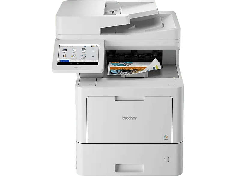 Impresora multifunción láser - Brother MFCL9670CDN, Impresión doble cara, Color, WiFi, Fax, Blanco
