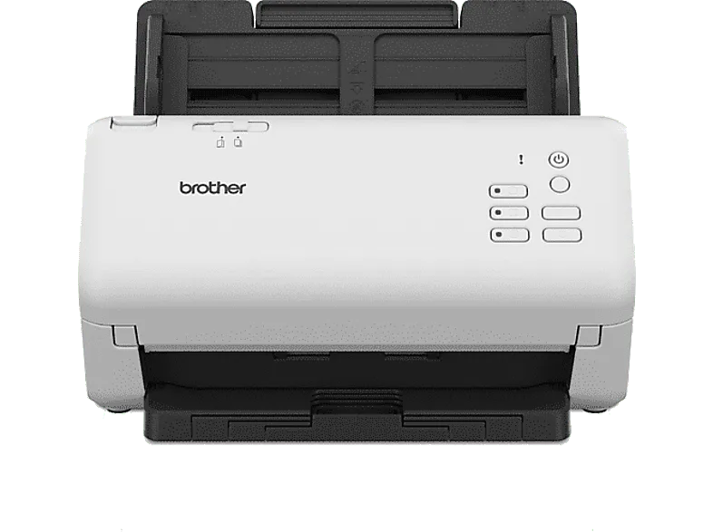 Escáner - Brother ADS4300N, 600 x ppp, 40 ppm, Hasta 80 páginas, Negro y blanco