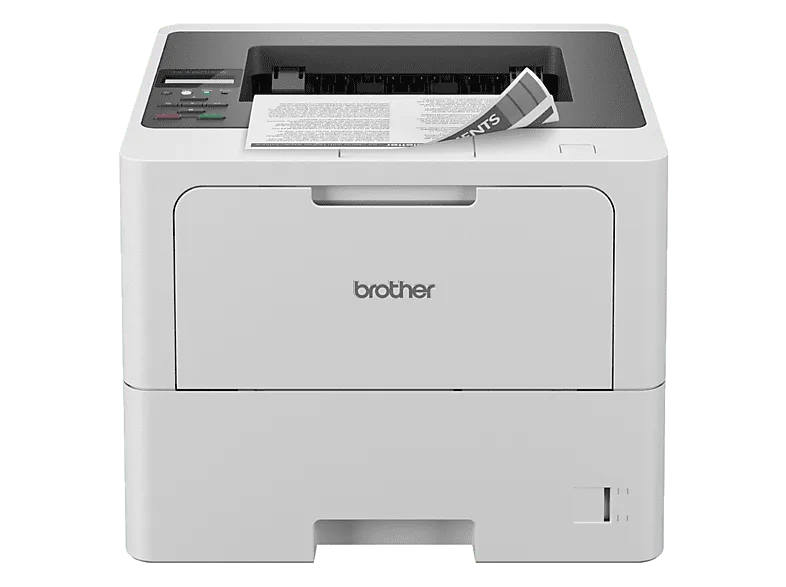 Impresora láser - Brother HL-L6210DW, Monocromo, Dúplex Automático, Red Cableada y WiFi, Blanco