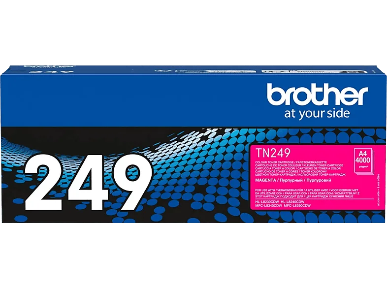 Tóner - Brother TN-249M, 4000 páginas, Magenta