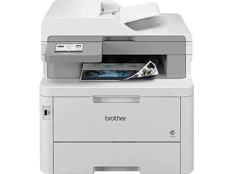 Impresora multifunción láser - Brother MFCL8340CDW B2B, Láser, 30 ppm, WiFi, Pantalla LCD color táctil de 8,8cm, Blanco